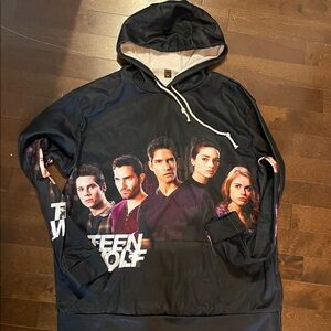 Black Teen Wolf Graphic Hoodie
